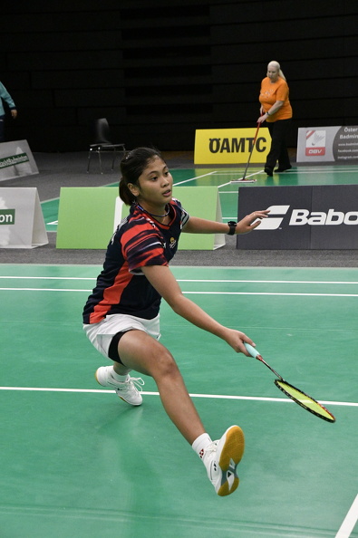 Die richtige Lauftechnik ist das A und O im Badminton; ganz besonders im Einzel. ©Norbert Karrer