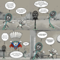 Comic Badminton Basics: der Drive