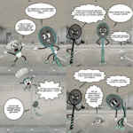 Comic Badminton Basics: der Smash